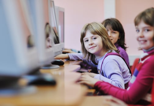 it education with children in school photo