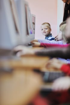 it education with children in school photo