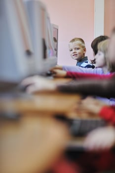 it education with children in school photo