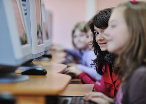 it education with children in school photo