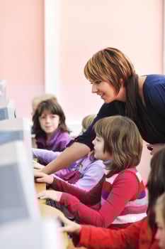 it education with children in school photo