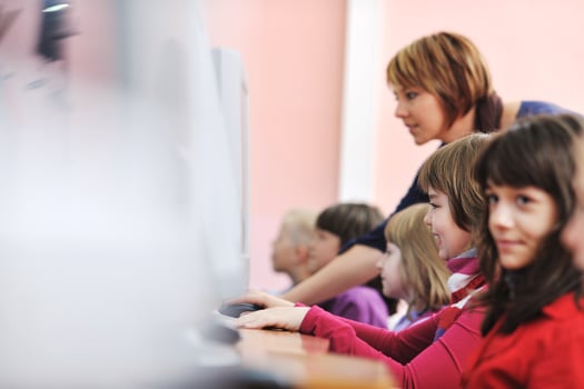 it education with children in school photo