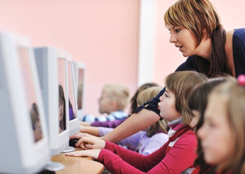 it education with children in school photo