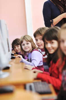 it education with children in school photo