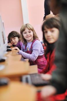 it education with children in school photo