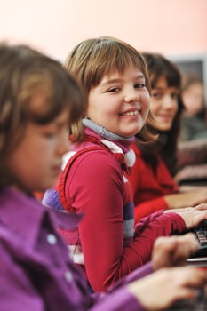 it education with children in school photo