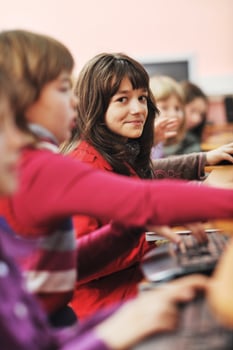 it education with children in school photo