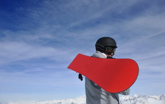 man winter snow ski photo