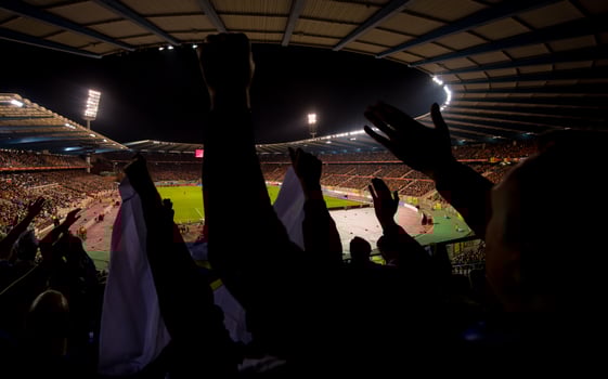 soccer fans support their favorite sports team photo