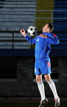 football player in action photo