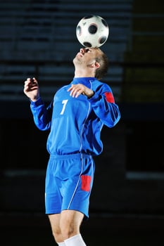 football player in action photo