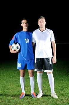 soccer player portrait photo