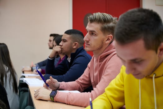 Students Gruop In Amphitheather photo