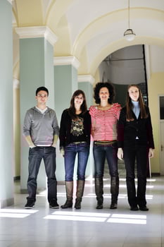 students diverse group photo