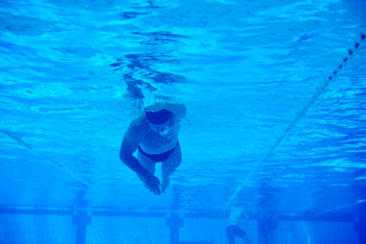 swimming pool underwater photo