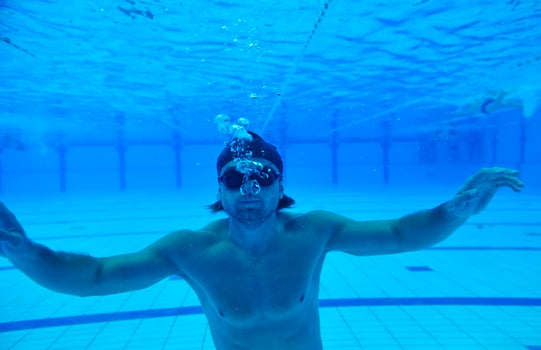 swimming pool underwater photo