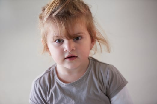 portrait of cute little girl photo