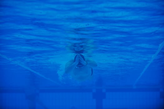 swimming pool underwater photo