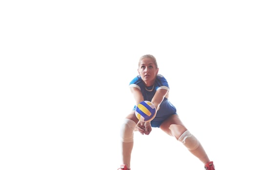 Woman playing volleyball photo