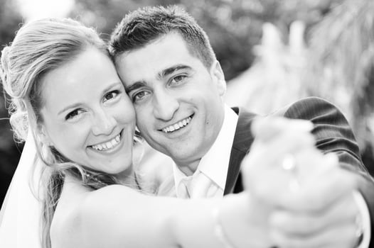 just married couple photo