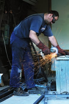 industry worker sparks photo