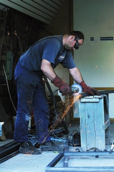 industry worker sparks photo