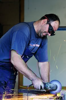 industry worker sparks photo