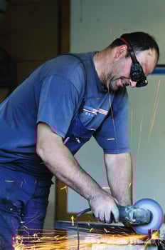 industry worker sparks photo