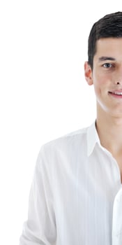 one young businessman isolated photo