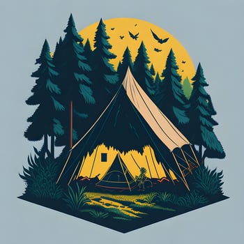 Adventure t shirt design vector art ai generate photo
