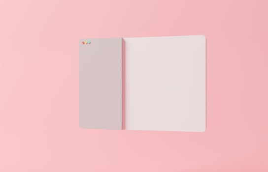 3d rendering search engine window on computer screens. online browser interface on displays of devices. Modern minimal Browser template white theme on pink pastel background. Mock up operating system photo