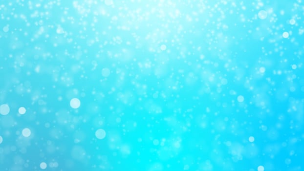 Abstract background with animation of flying particles as bokeh light  Beautiful seamless loop. bubbles snow Floating Dust Particles with Flare on blue Background in Slow Motion dynamic wind in air photo