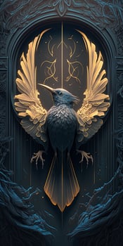 citadel bird illustration photography AI Generated Photo