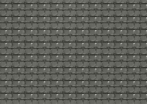 metallic chain link fence pattern on gray background photo