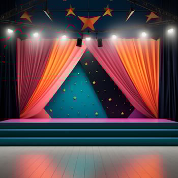 AI generated colorful background image for childrens composition AI generated photo