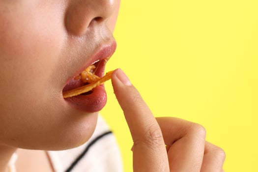 Eating Fast food photo