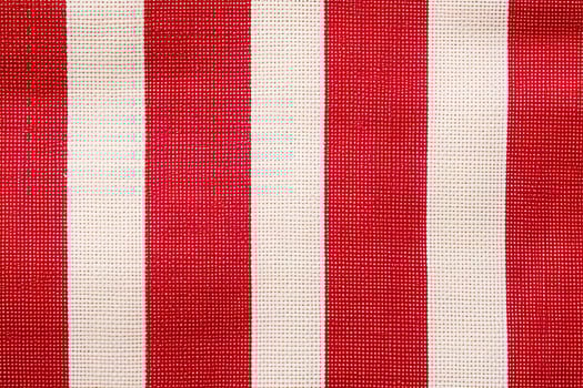 red and white striped fabric texture background. ai generated photo