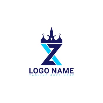 Z X crown unique modern logo design,z x monogram logo photo