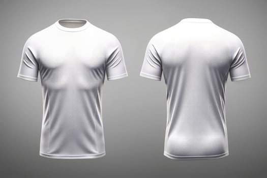 Mockup sports football team uniforms white shirt, Generative AI illustration photo