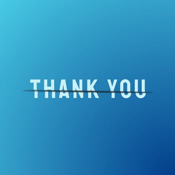 Illustration slice text effect of thank you. Isolated background. Suitable for greeting card, wallpaper, sign, business, digital. Typography design photo