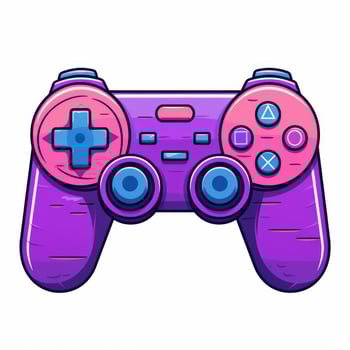 video game controller isolated on white background photo