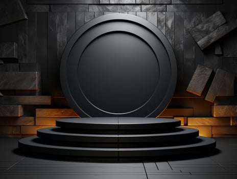 AI Generated product podium showcase photo