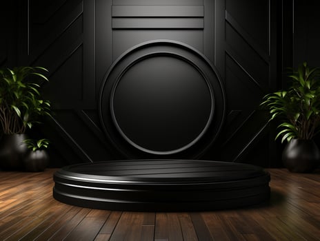 AI Generated product podium showcase photo