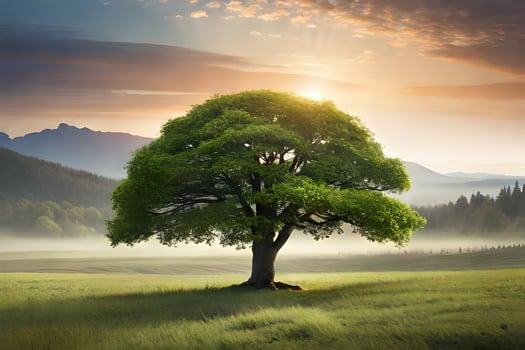A beautiful tree ai generative photo
