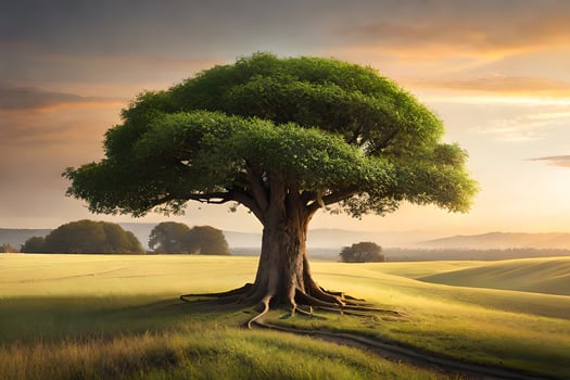 A beautiful tree ai generative photo