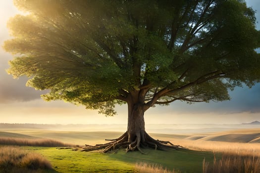 A beautiful tree ai generative photo