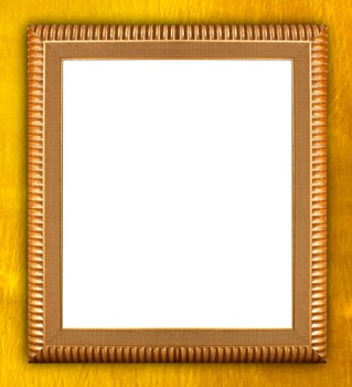 Golden picture frame photo