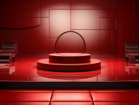 AI Generated product podium showcase photo
