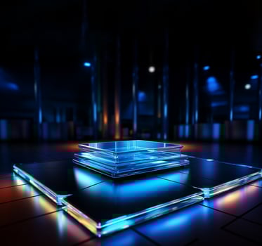 AI Generated product podium showcase photo