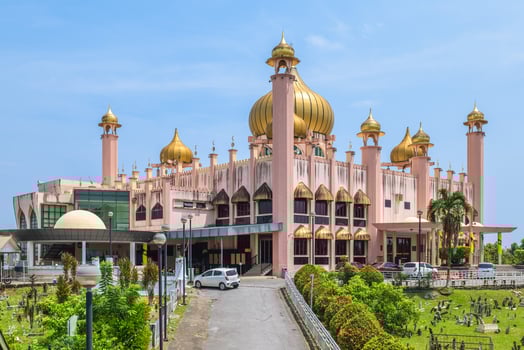 Bandaraya Kuching Mosque located in Kuching city, Sarawak, Borneo, East Malaysia photo